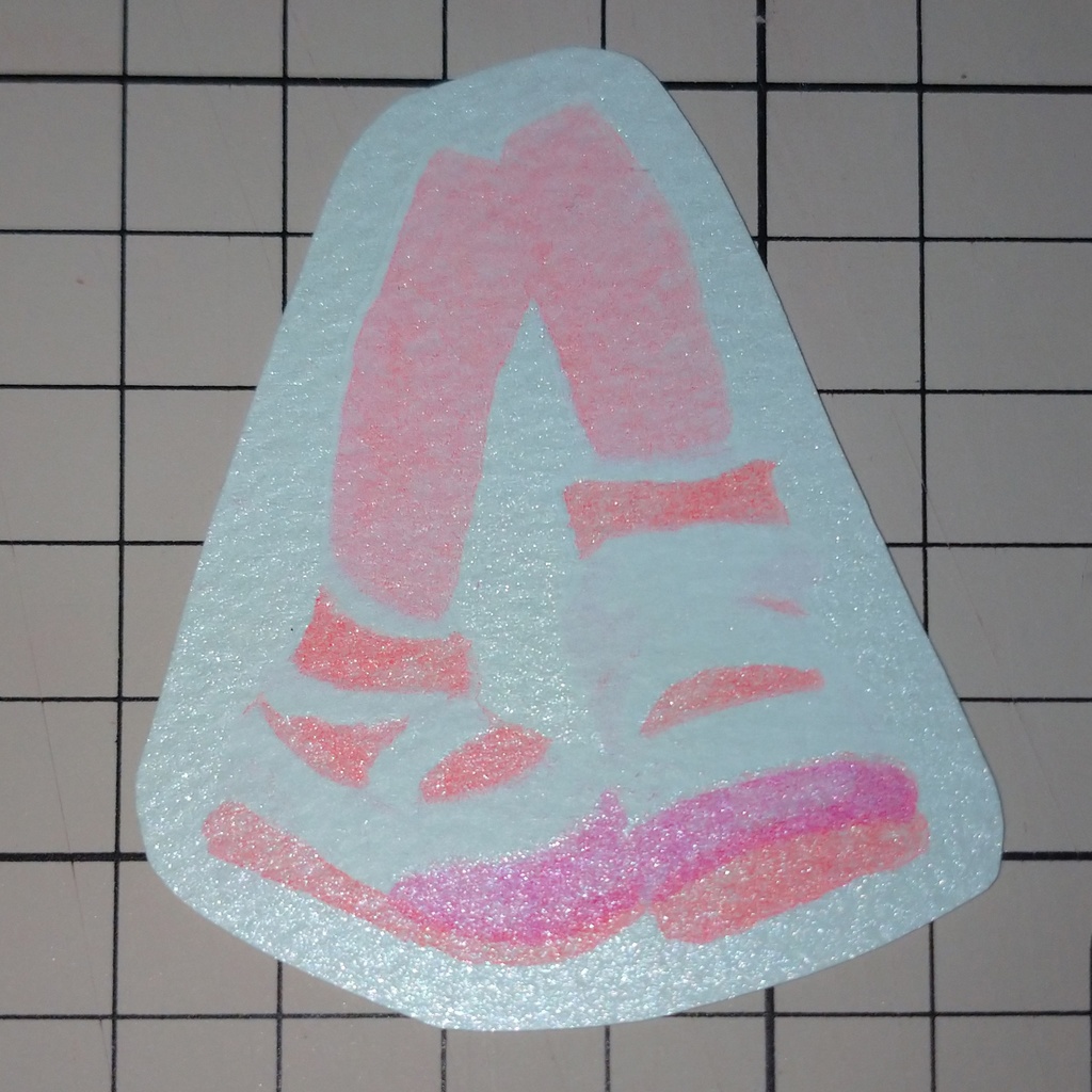 リソステッカー うわばき きらきら