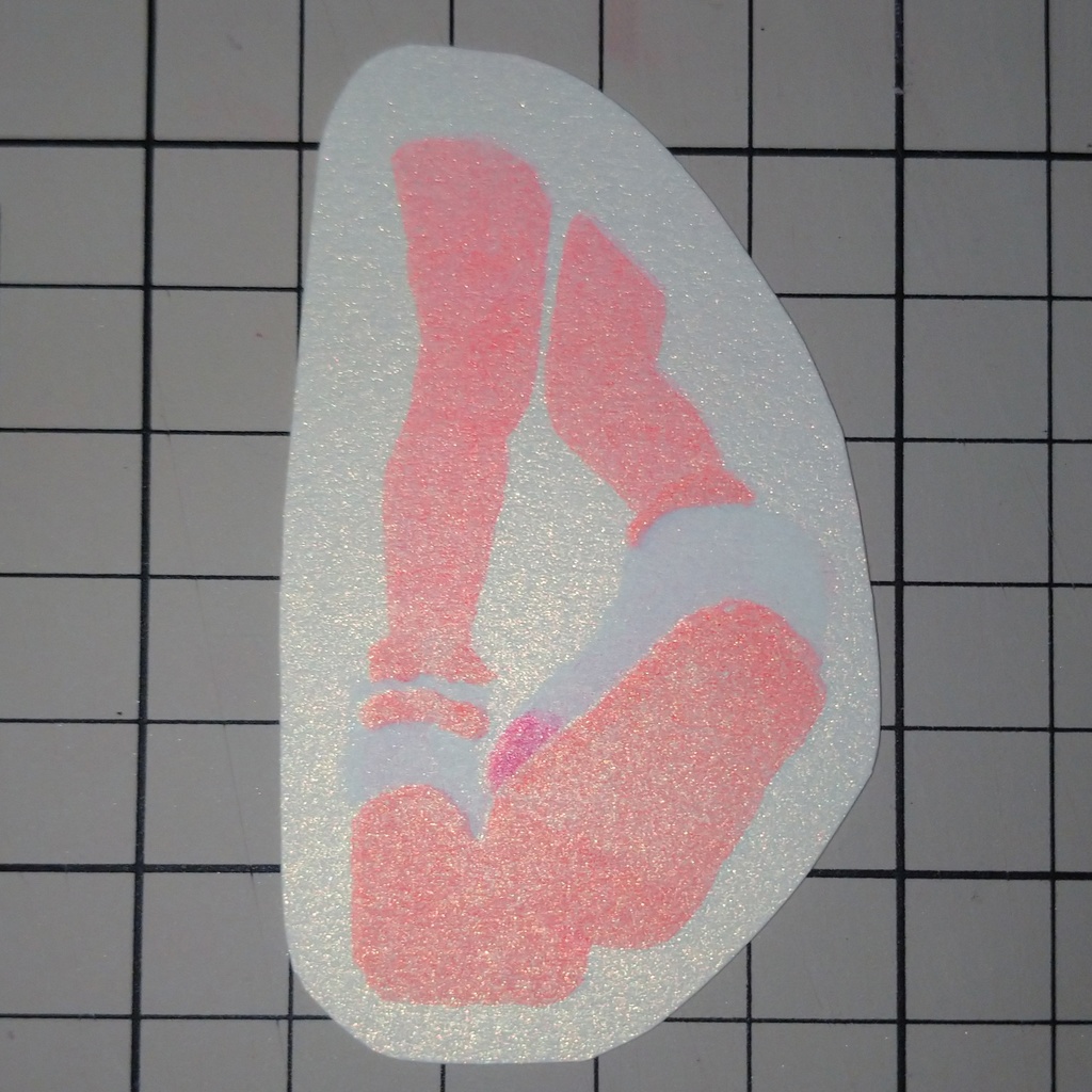 リソステッカー うわばき きらきら