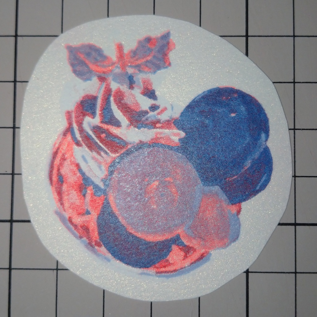 リソステッカー ぶどうパフェ きらきら