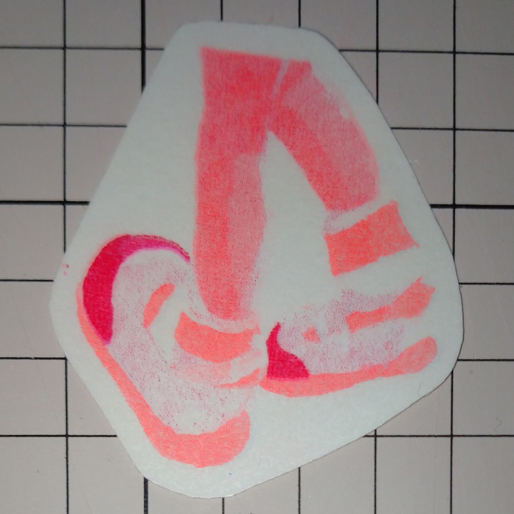 リソステッカー うわばき