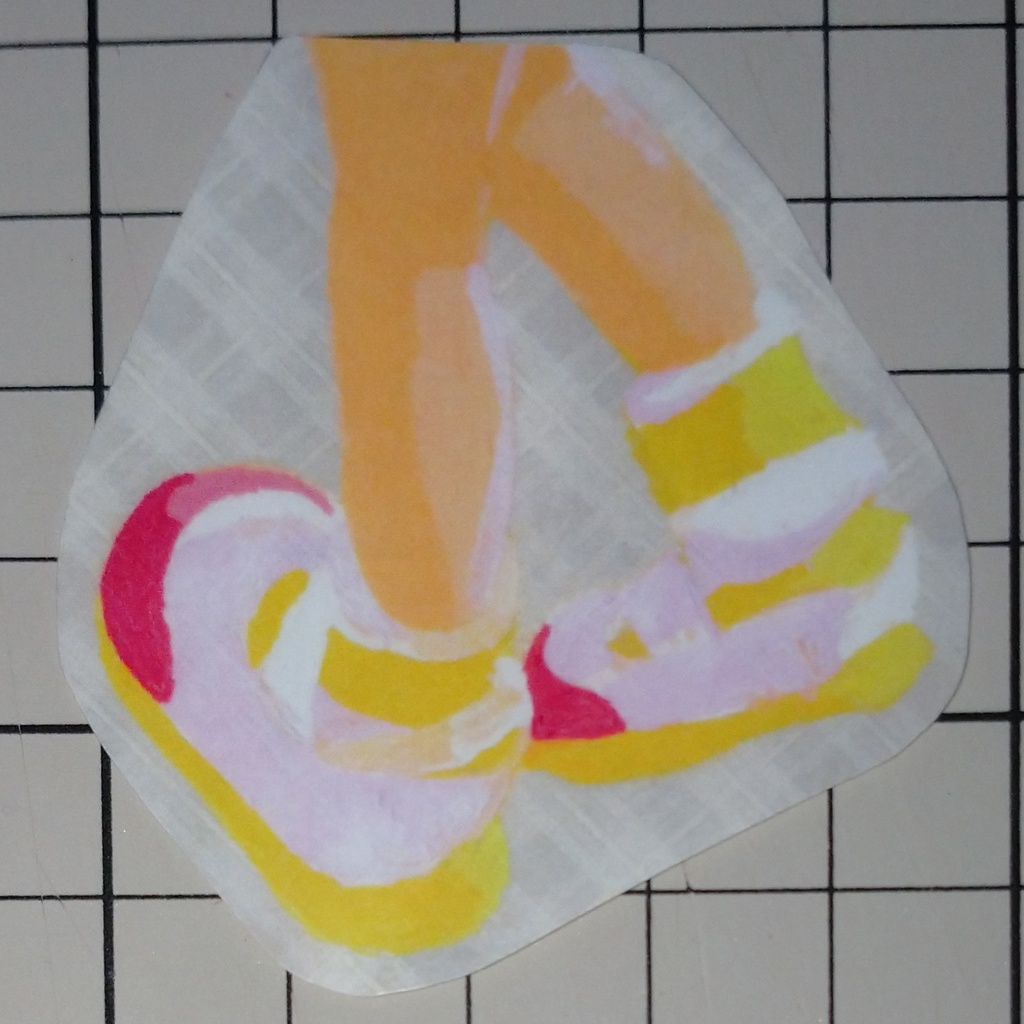 カラーステッカー  うわばき