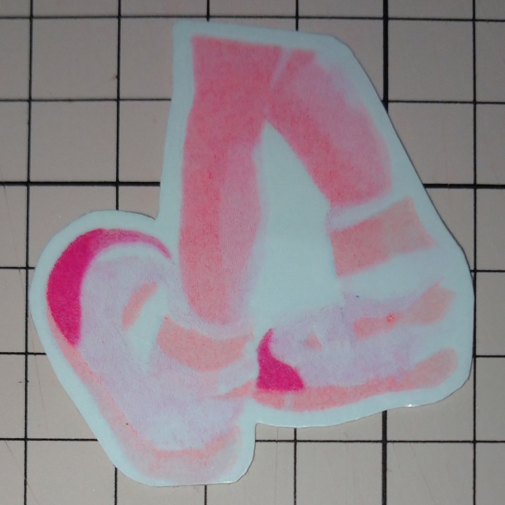 リソステッカー  うわばき