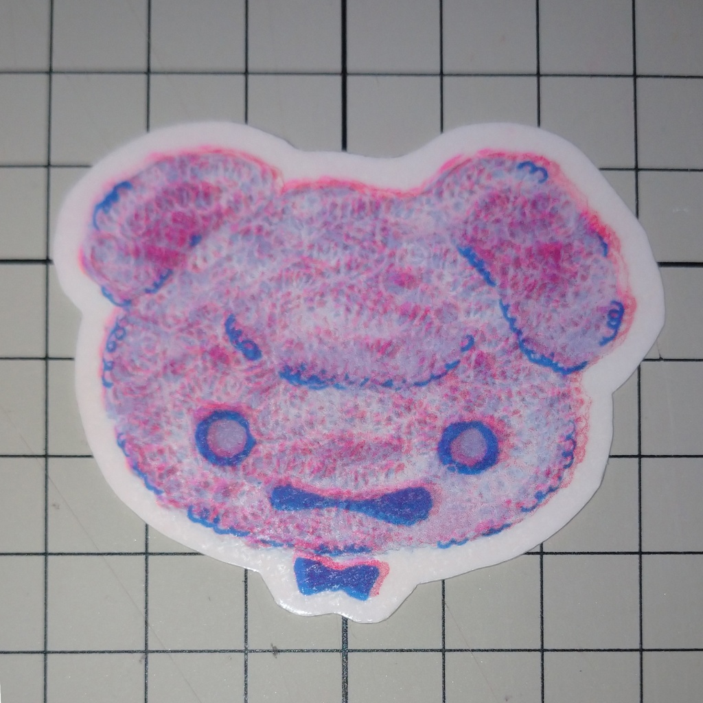 リソステッカー くま