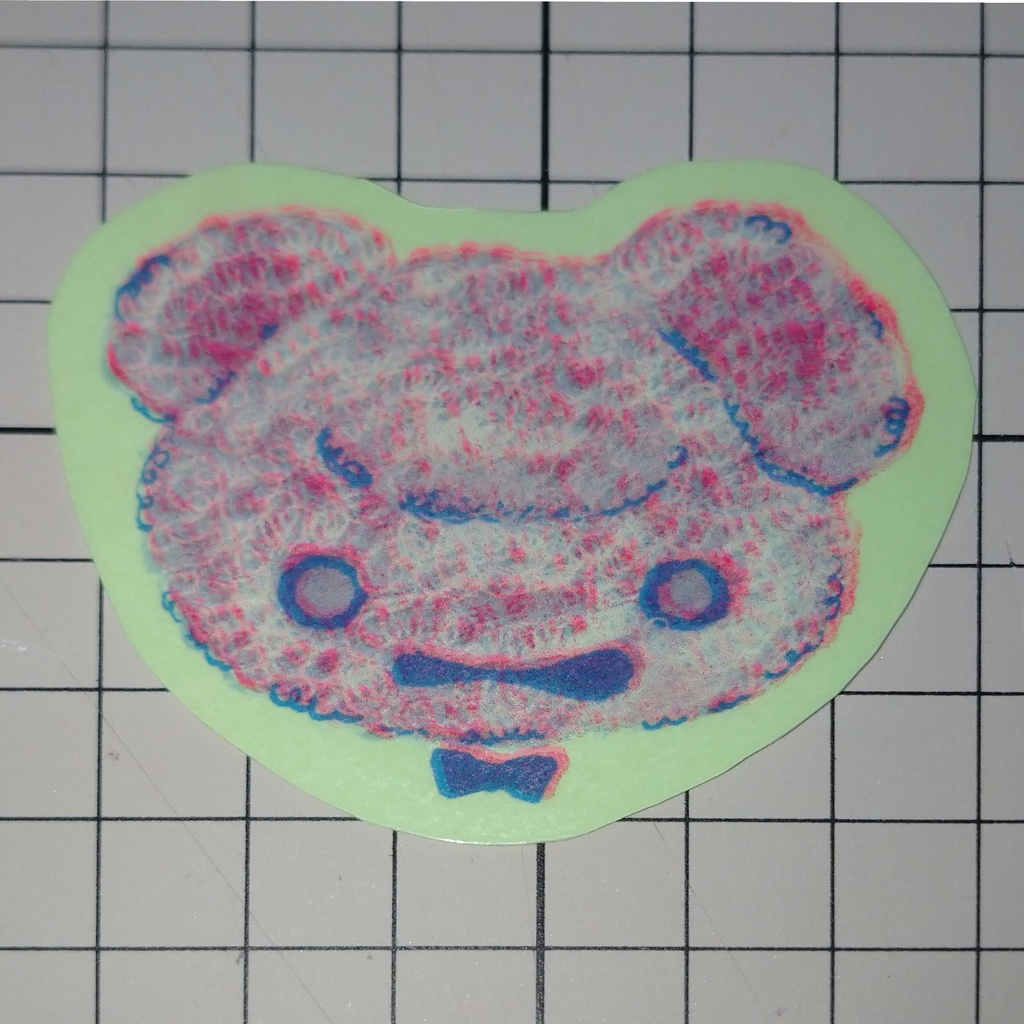 リソステッカー くま