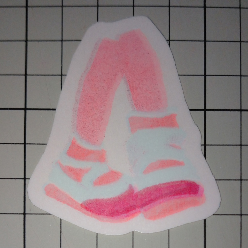 リソステッカー うわばき