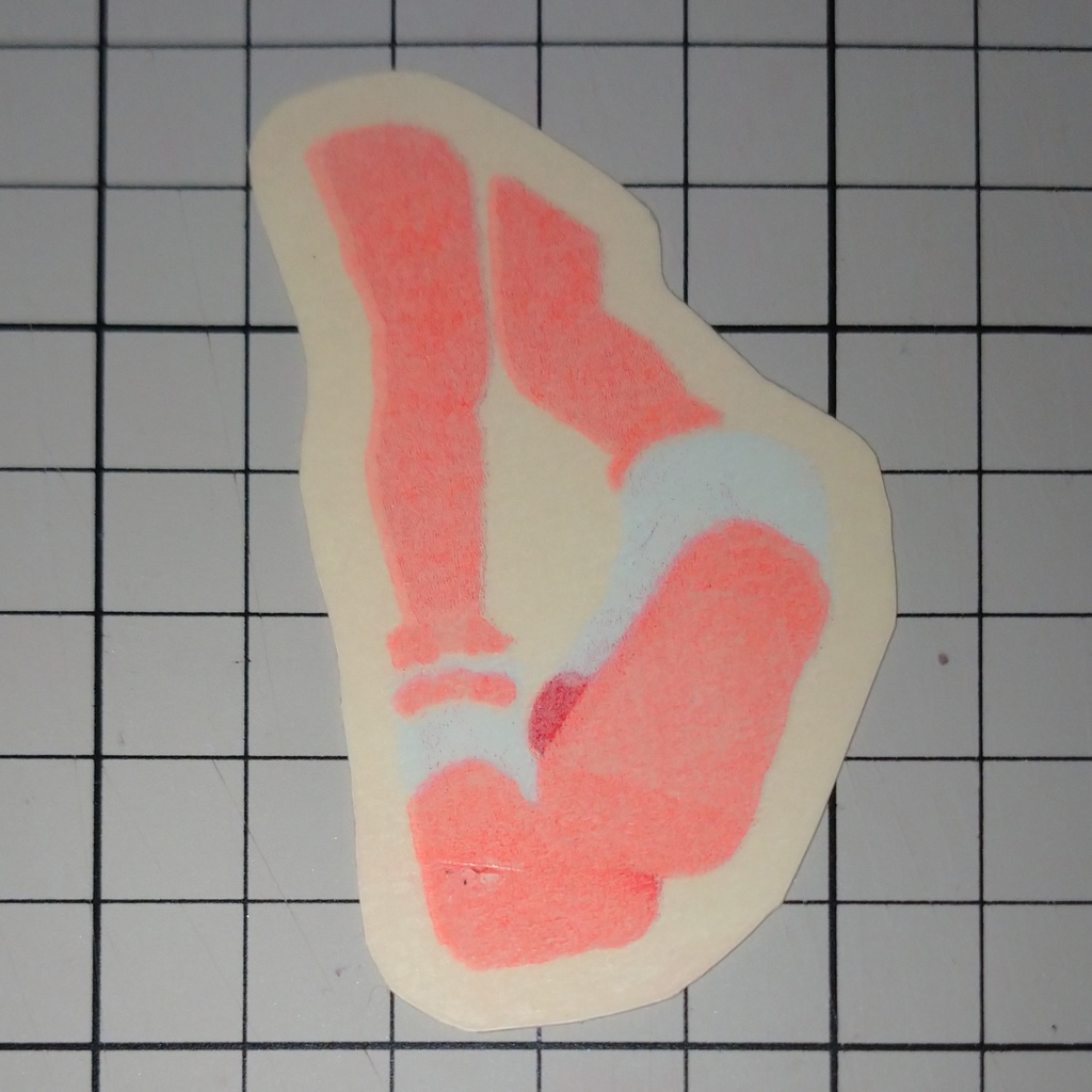 リソステッカー うわばき