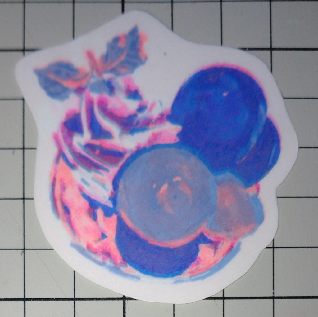 リソステッカー ぶどうパフェ