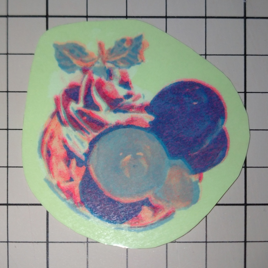 リソステッカー ぶどうパフェ