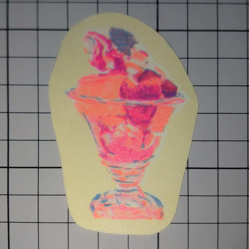 リソステッカー いちごパフェ