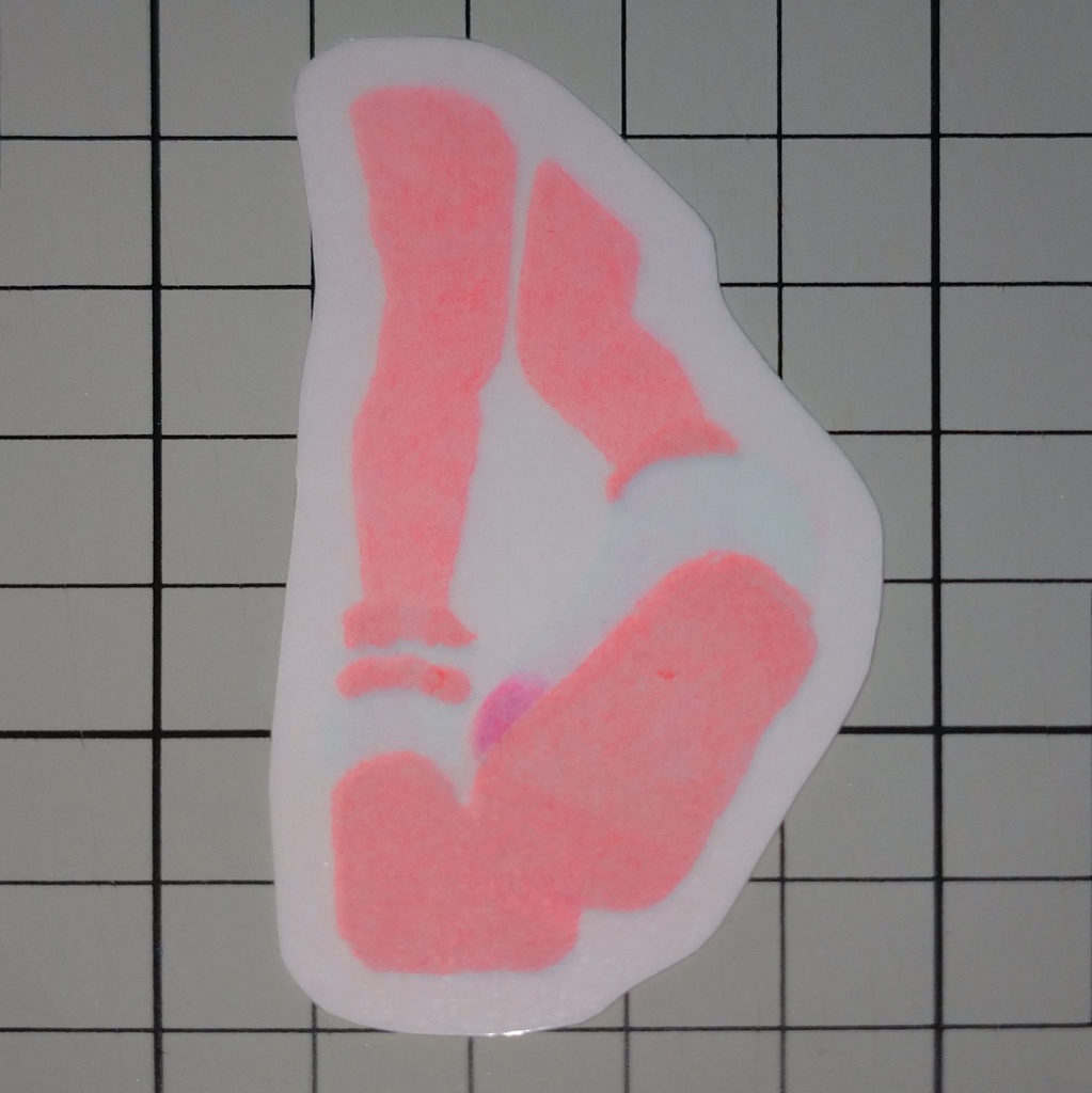 リソステッカー うわばき