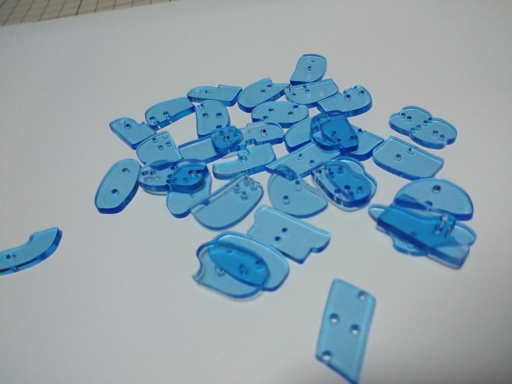 ABCボタン ライトブルー