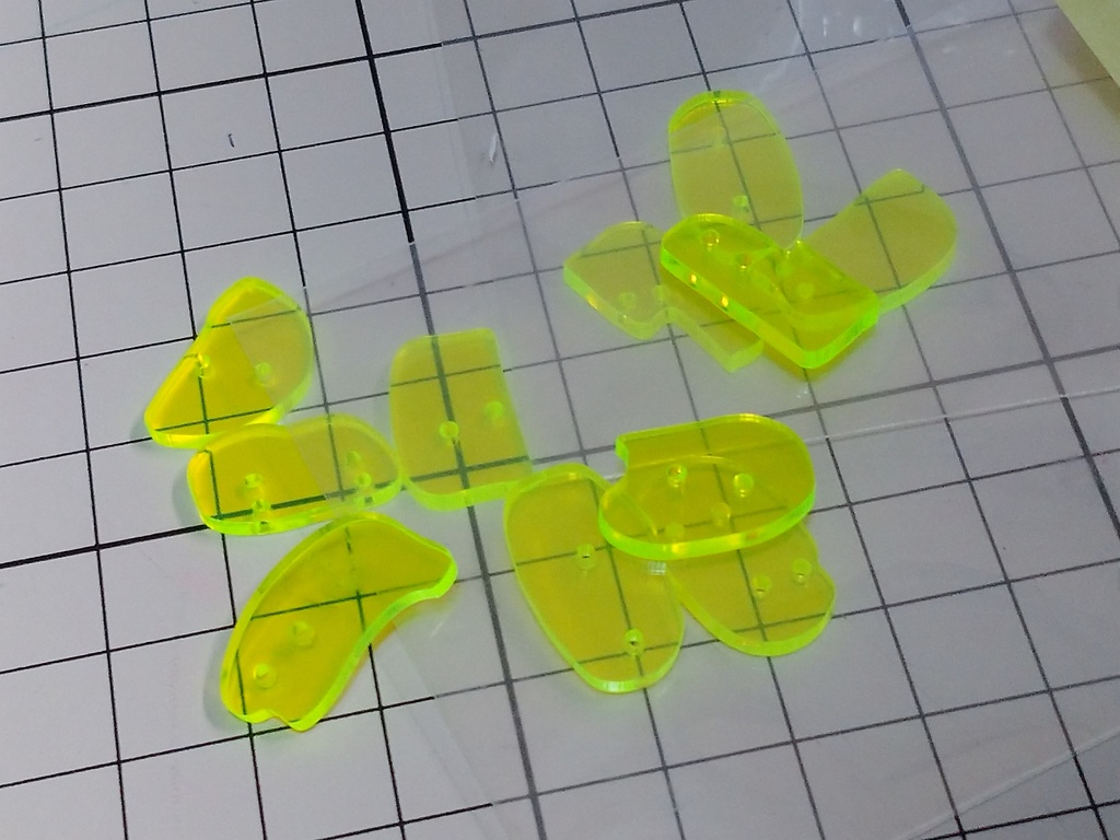 ABCボタン 集光イエロー