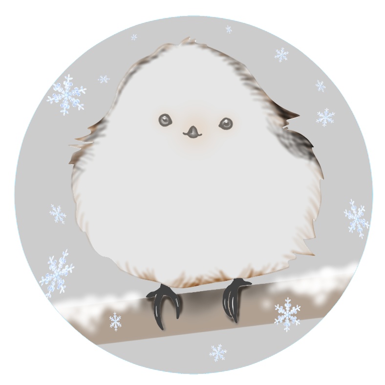 ジップパーカー ~シマエナガ~