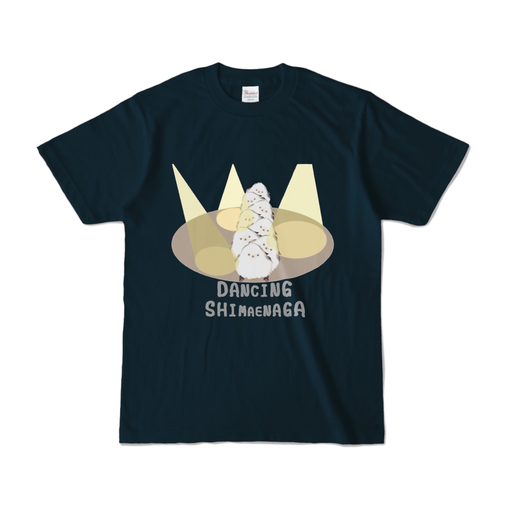 生地厚さ5.6ozカラー多種類Tシャツ~ダンシング♪シマエナガ~