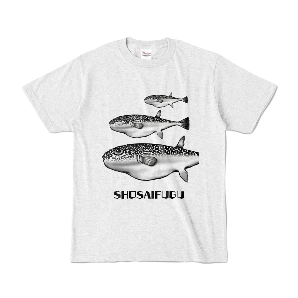 生地厚さ5.6oz 淡色カラー多種類Tシャツ～ショウサイフグ～