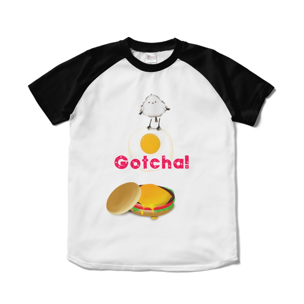 ラグランTシャツ ~バーガーからGotcha!シマエナガ~