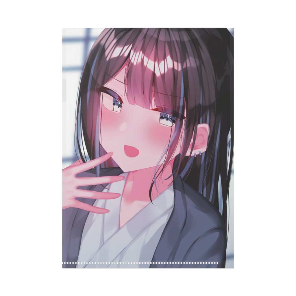 青メッシュくんクリアファイル