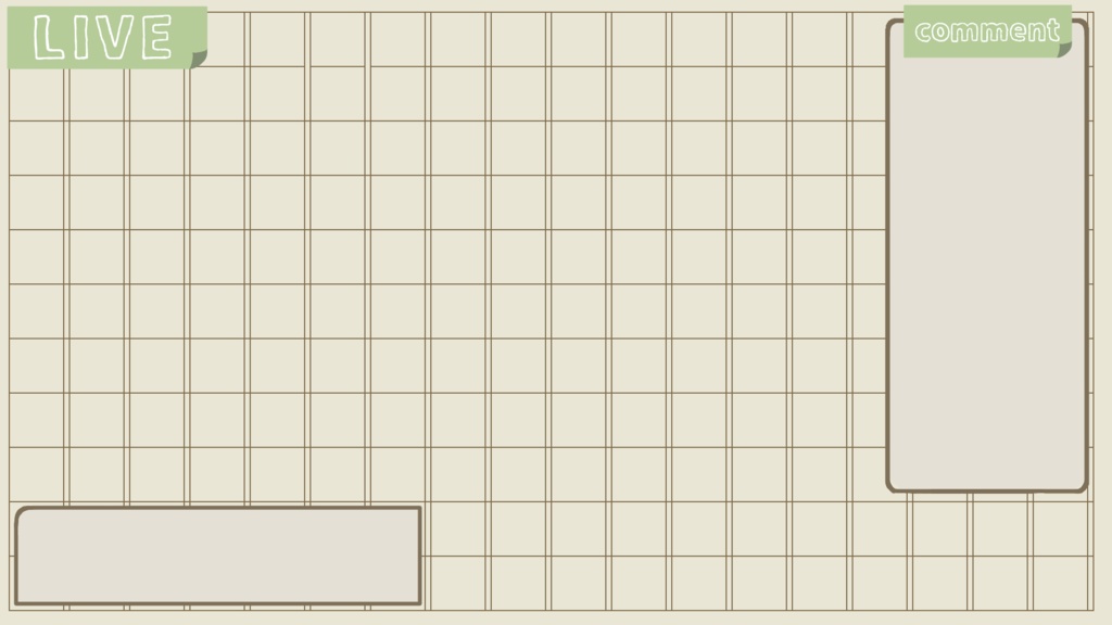 【配信画面】原稿用紙風