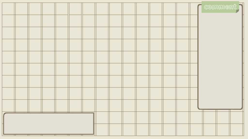 【配信画面】原稿用紙風