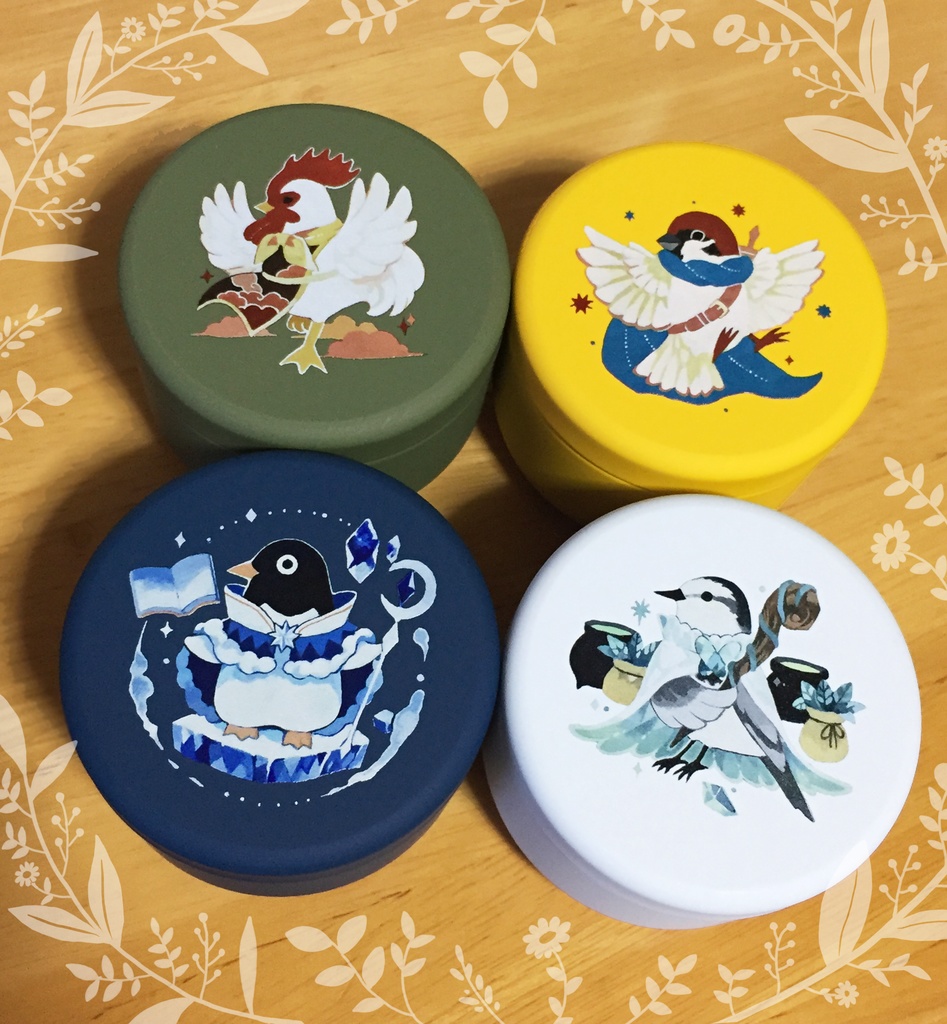 【ミニ缶小物入れ】鳥 × RPGシリーズ「勇者のパーティ」