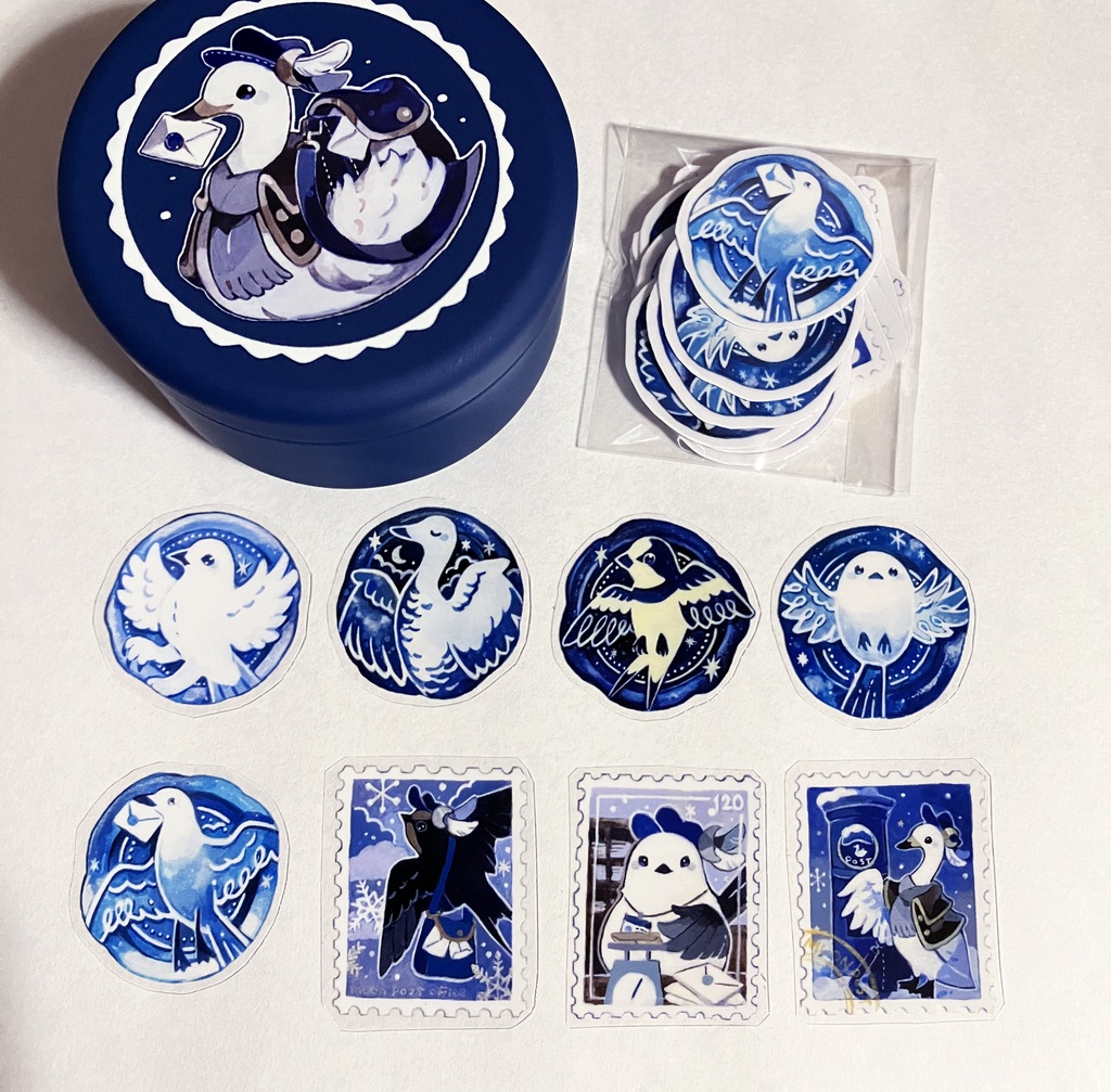 ミニ缶入りフレークシール