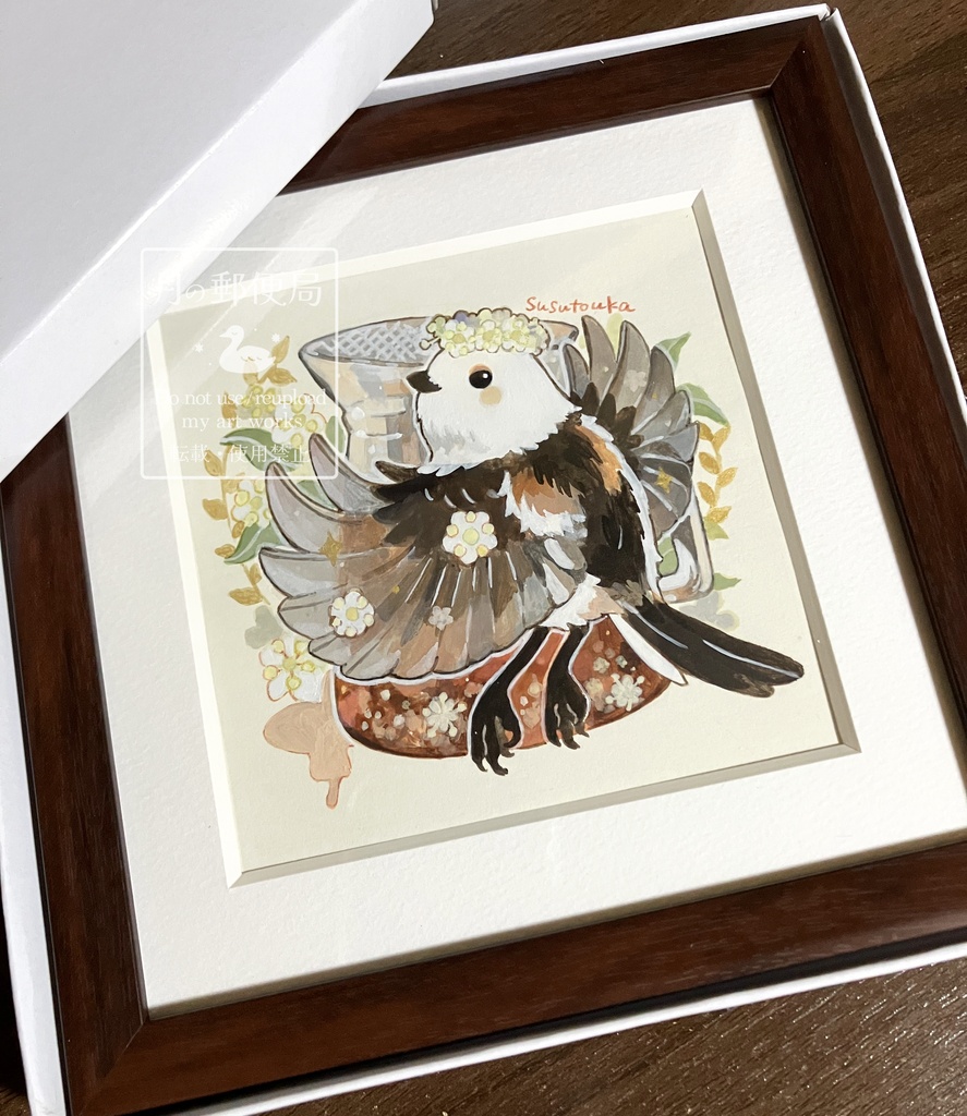 【額装済み原画】妖精の花紅茶