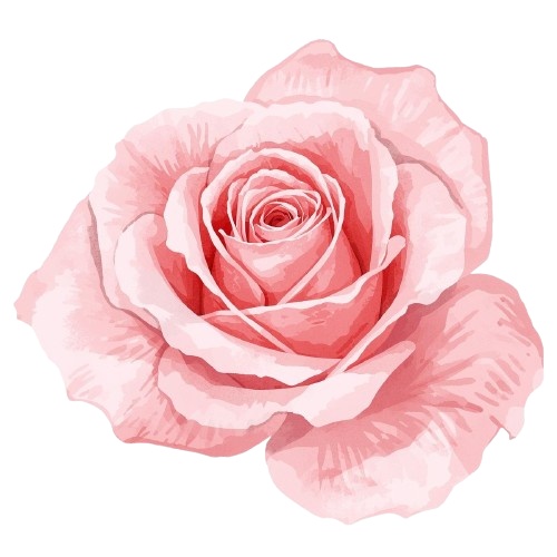 水彩風・ピンクのお花クリップアート10種類セット