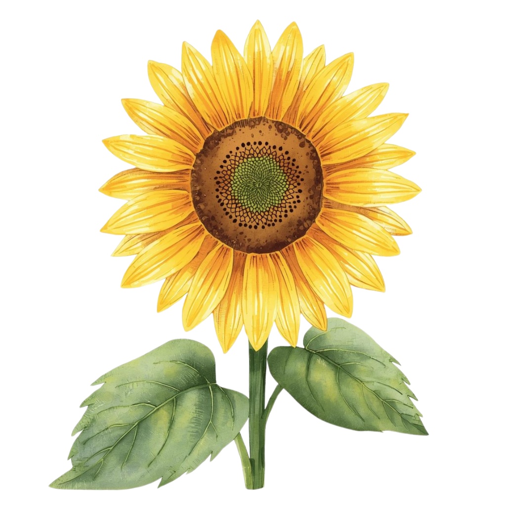 〈黄色いお花 水彩クリップアート〉20点セット/背景透過/CanvaAI生成/PDF