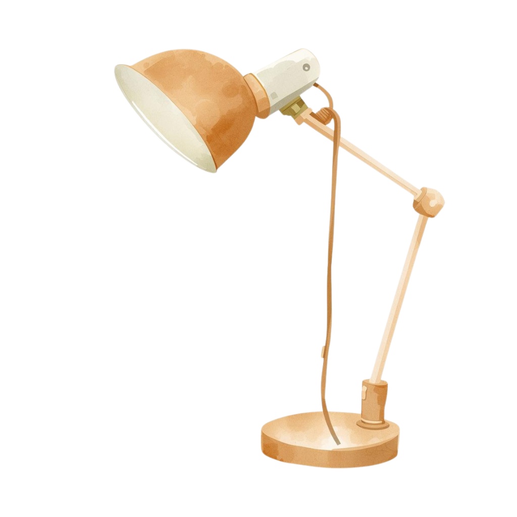 【商用利用OK】水彩画風オフィスツールクリップアートセット|お洒落な仕事道具イラスト12点(PNG透過)