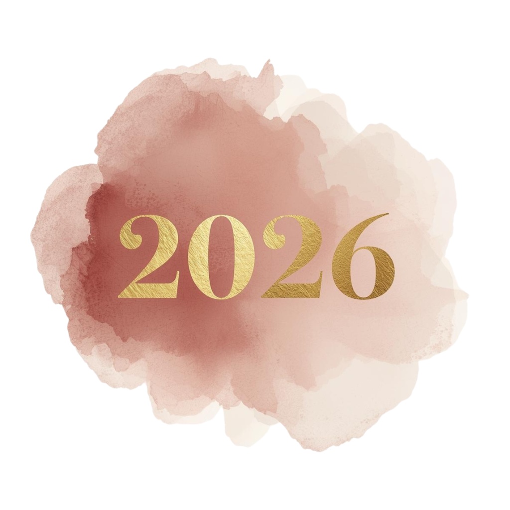 お正月ボタニカル クリップアートセット|水彩×金箔×和モダン(A HAPPY NEW YEAR・2026ロゴ入り/Canva AI生成/背景透過)