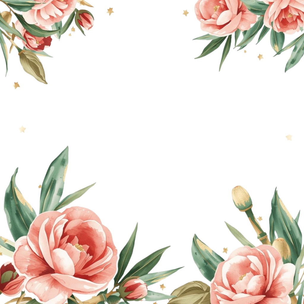 お正月ボタニカル クリップアートセット|水彩×金箔×和モダン(A HAPPY NEW YEAR・2026ロゴ入り/Canva AI生成/背景透過)