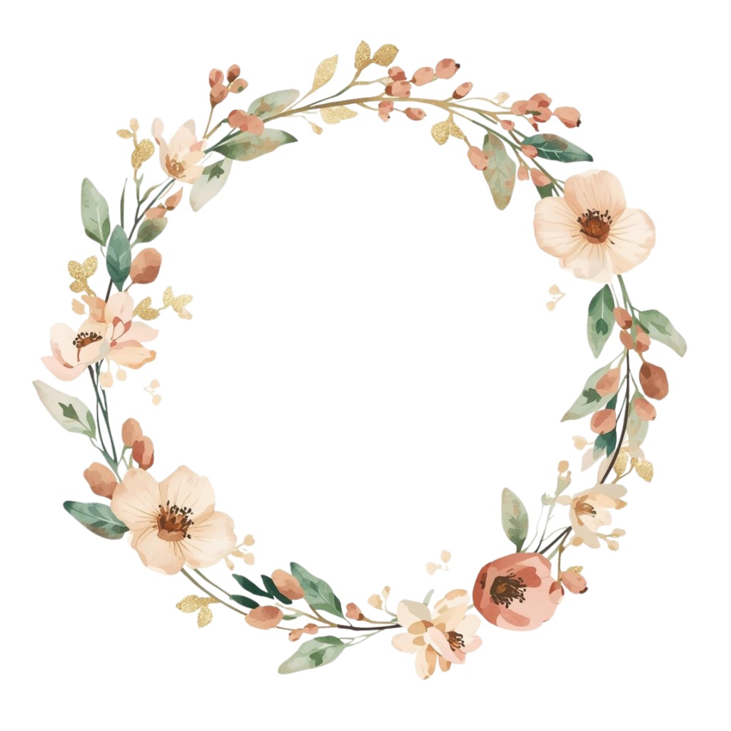 お正月ボタニカル クリップアートセット|水彩×金箔×和モダン(A HAPPY NEW YEAR・2026ロゴ入り/Canva AI生成/背景透過)