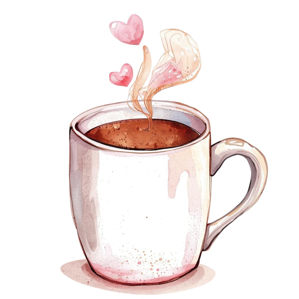 Watercolor Valentine Clip Art Set (手描き水彩のバレンタイン素材・19点/PNG・背景透過・PDFダウンロード)