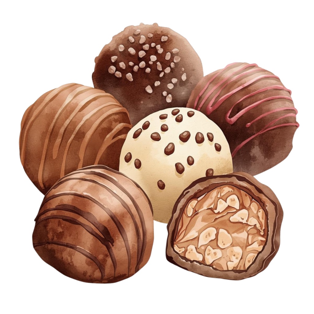 Watercolor Valentine Clip Art Set (手描き水彩のバレンタイン素材・19点/PNG・背景透過・PDFダウンロード)