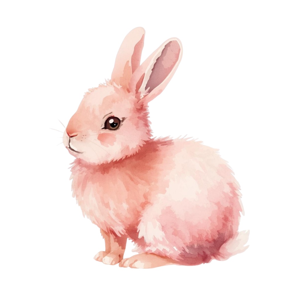 春の水彩クリップアート20点セット|桜・花・うさぎ・いちご|背景透過PNG素材|Canva AI生成