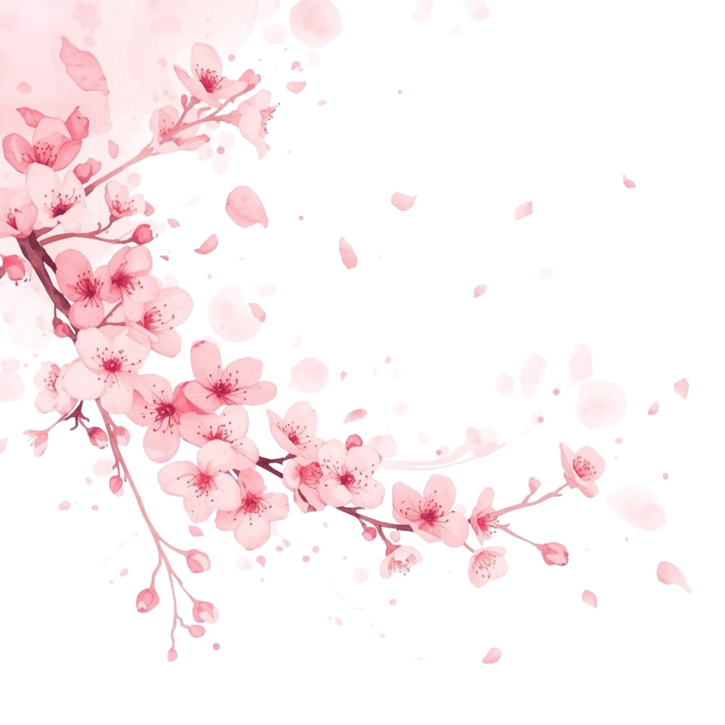 春の水彩クリップアート20点セット|桜・花・うさぎ・いちご|背景透過PNG素材|Canva AI生成