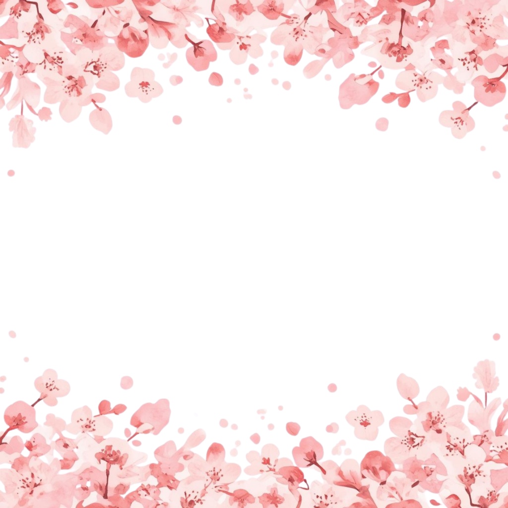 春の水彩クリップアート20点セット|桜・花・うさぎ・いちご|背景透過PNG素材|Canva AI生成