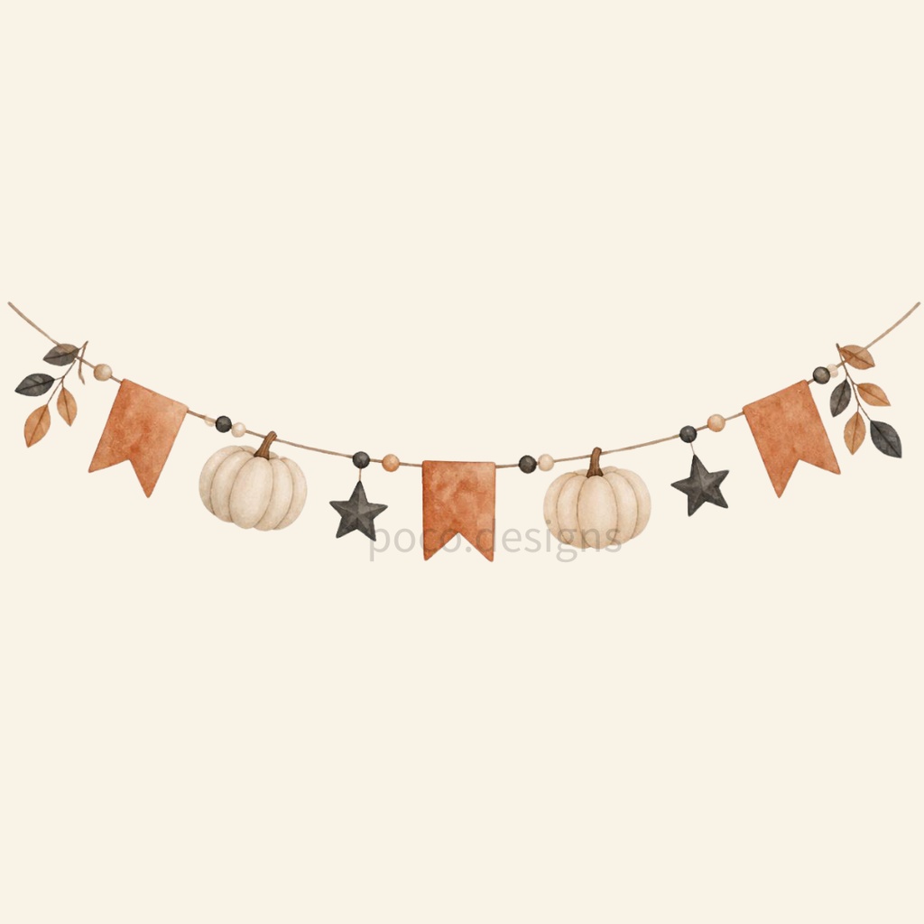 大人ハロウィン|水彩クリップアート 25点|Halloween Lifestyle Clip Art|PNG素材