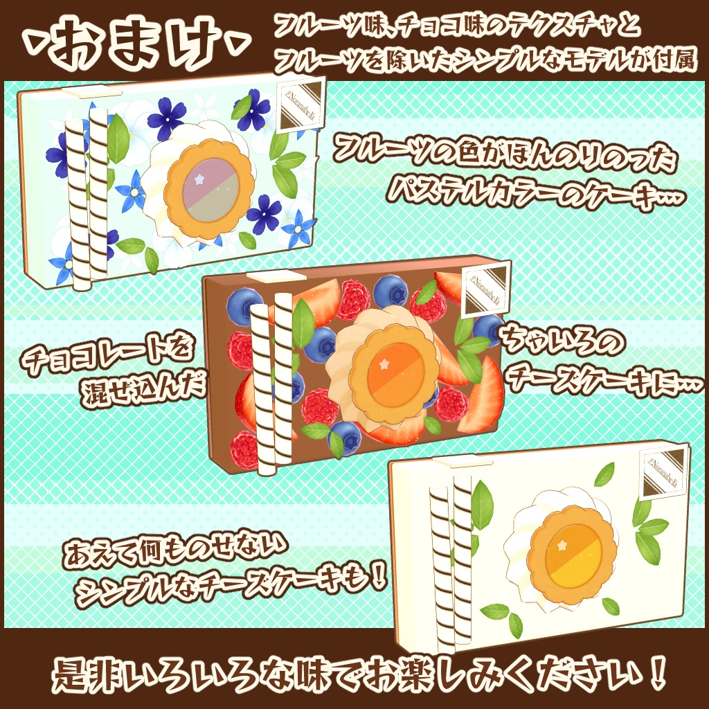 【3Dモデル】ゼリーケーキのカメラ