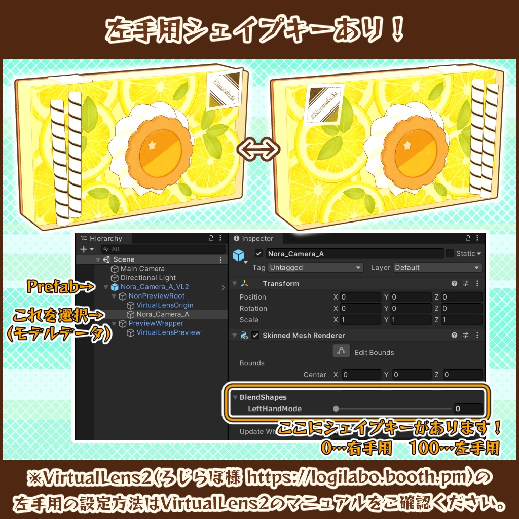 【3Dモデル】ゼリーケーキのカメラ