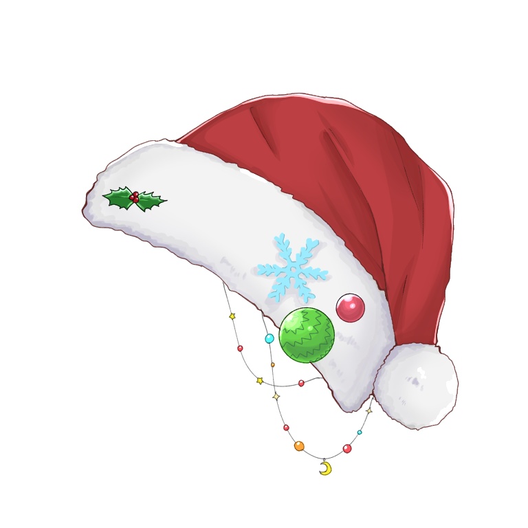 【VTuberさん向け】クリスマス素材サンタ帽子