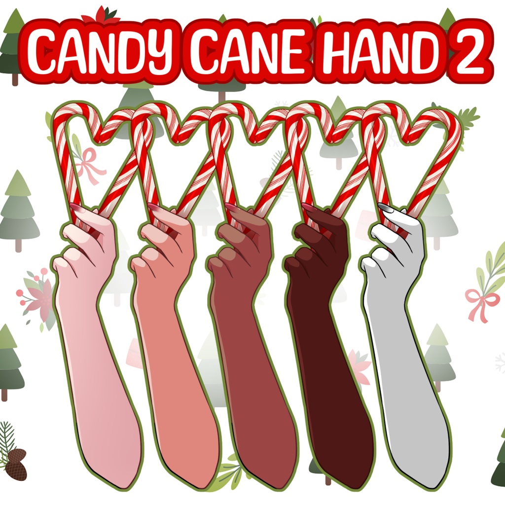 Candy Cane Hand 2
