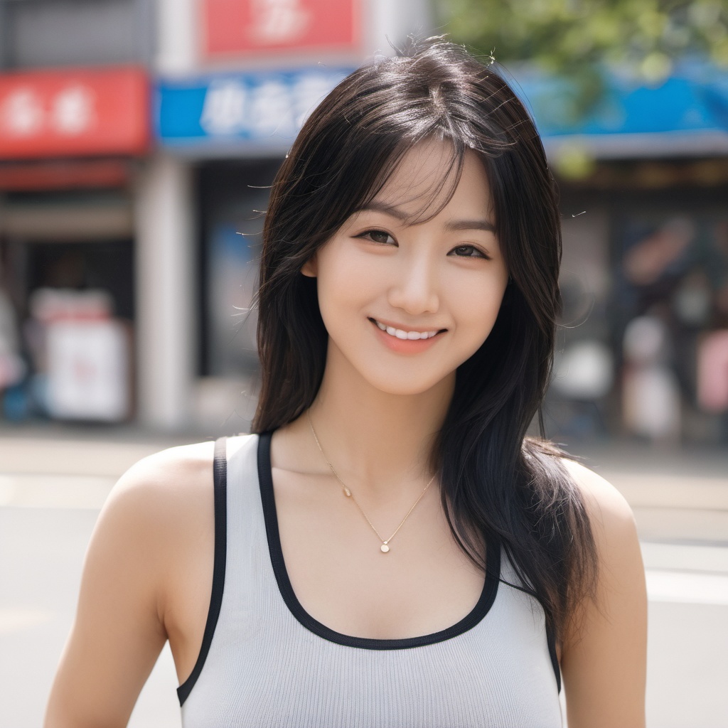 AI美女　タンクトップ女子