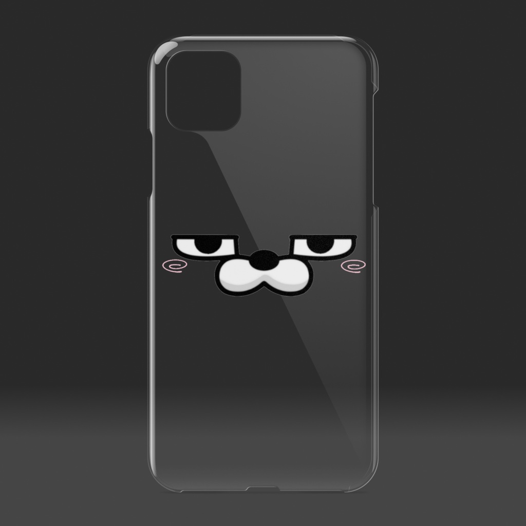 擦れうさぎ顔だけクリアケース