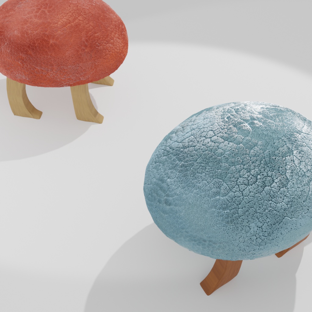 アニマルスツール3Dデータ(blender )