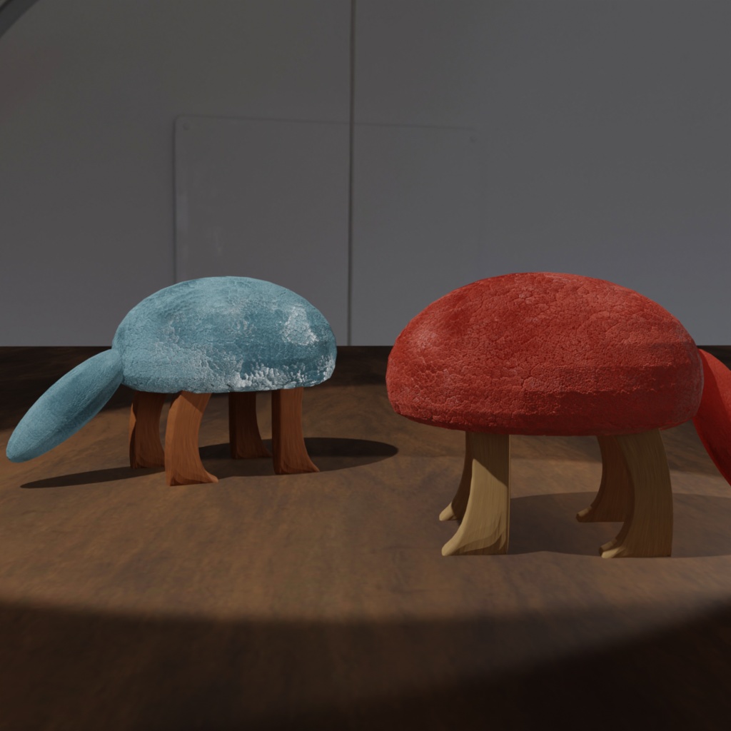 アニマルスツール3Dデータ(blender )