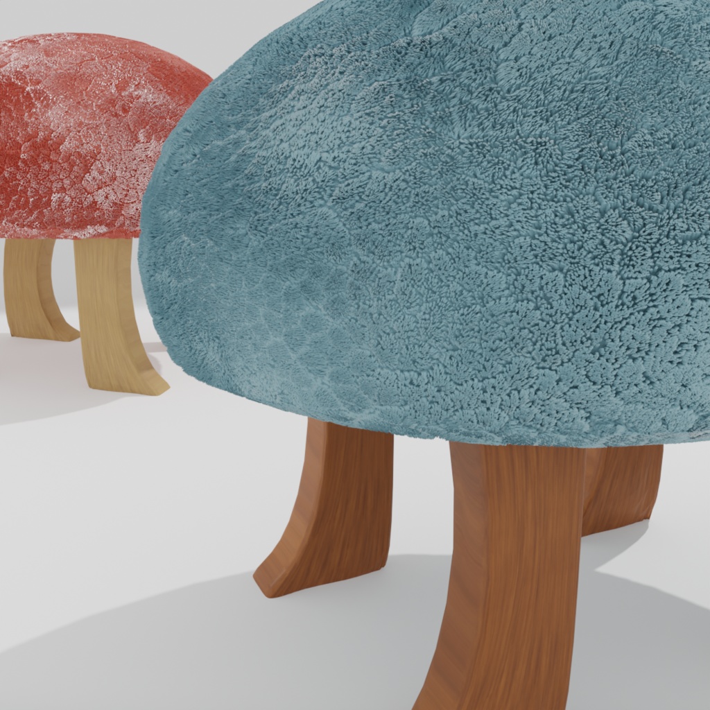 アニマルスツール3Dデータ(blender )