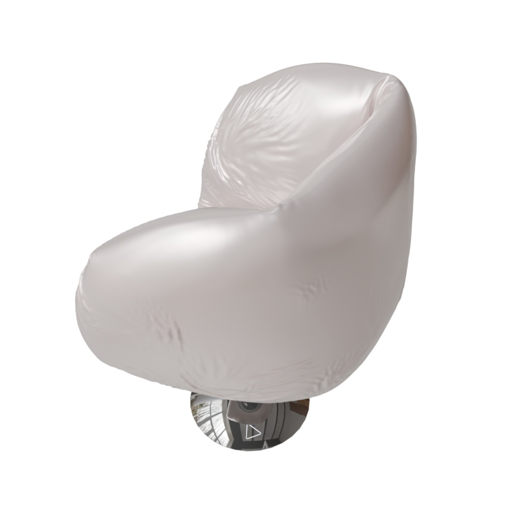 バルーンチェア_3Dデータ(blender /obj/fbx/glb)