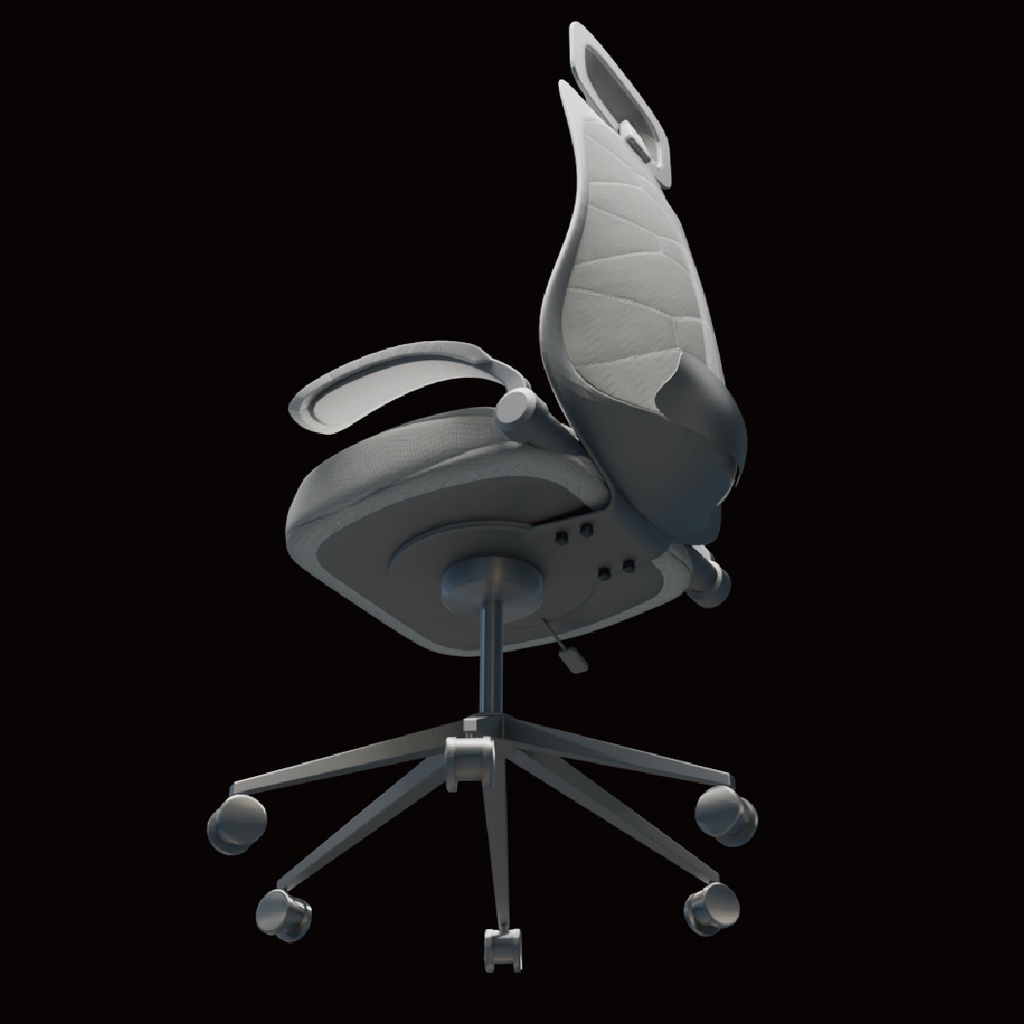 ワークチェア_3Dデータ(blender /obj/fbx/glb)