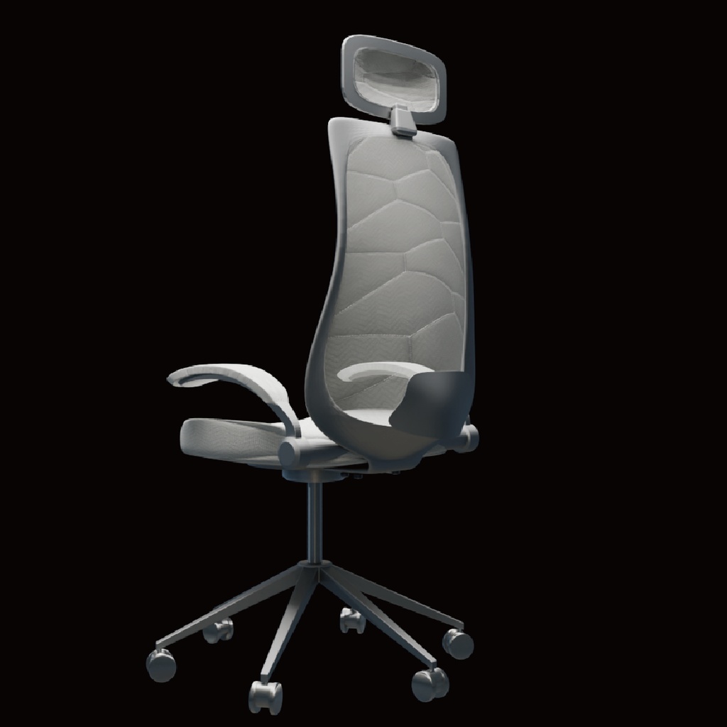 ワークチェア_3Dデータ(blender /obj/fbx/glb)